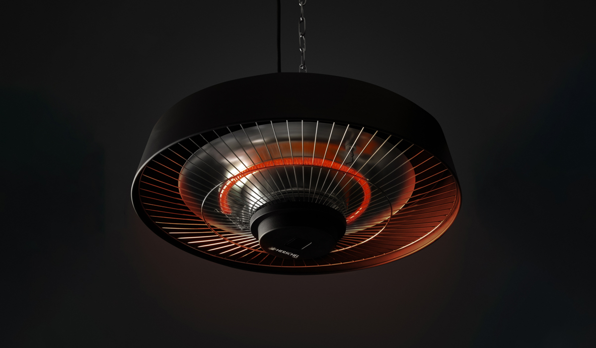 GLOW STRAIGHT Lampe chauffante à infrarouge à montage suspendu pour  intérieur By Heatsail